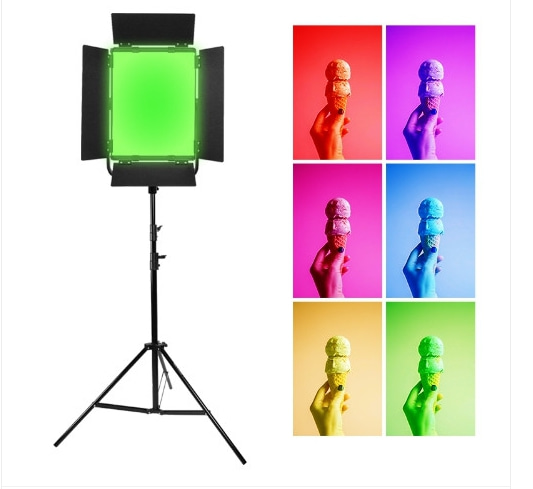대명포엠 스튜디오 조명 RGB LED 라이트 CU-600C1등 세트 /영상 방송 촬영조명