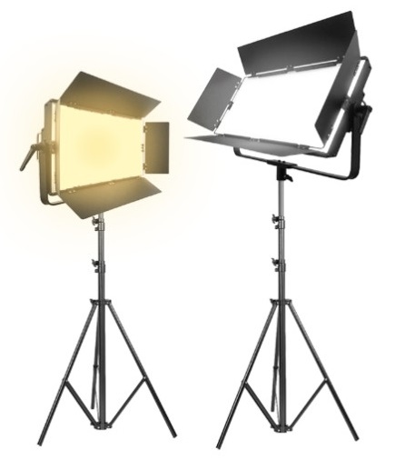 큐브모아 패널형 LED라이트 CU-2000BI 2등세트/사진 스튜디오 영상 방송 촬영조명