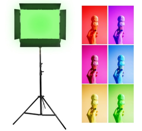 큐브모아 스튜디오 RGB LED 라이트 CU-5000C 1등세트/사진 영상 방송 촬영조명