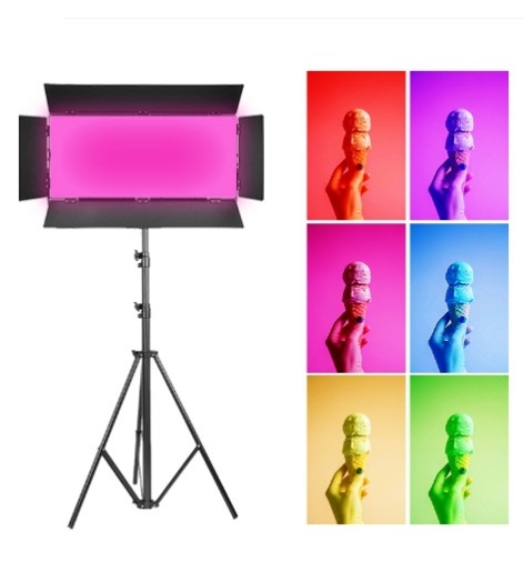 큐브모아 스튜디오 RGB LED 라이트 CU-3000C PRO50B 1등 세트/사진 방송조명 스튜디오 촬영조명