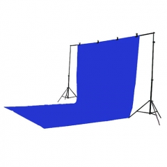 크로마키 천 블루 모슬린천 배경 스크린 블루 KIT( 3m x6m) - 고급 에어쿠션스탠드 타입